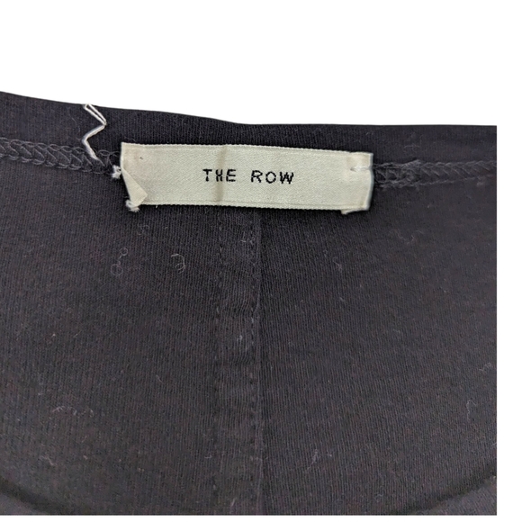 The Row Cotton Cashmere Muscle Tank Top Shirt Womens Mefium Black Tee - Picture 4 of 12